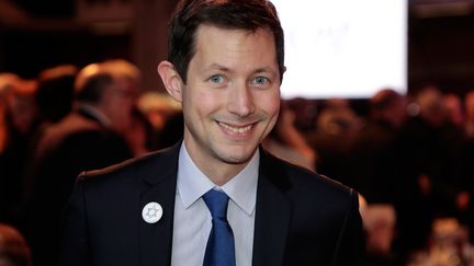 Francois-Xavier Bellamy, au 34e diner annuel du Crif, le 20 février 2019. (LUDOVIC MARIN / AFP)