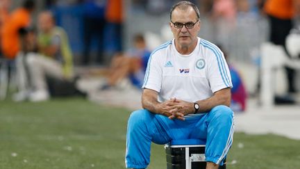 &nbsp; (Marecelo Bielsa claque la porte de l'OM © MAXPPP)