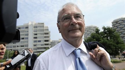 Paul Girot de Langlade arrivant le 29 juin 2010 au tribunal correctionnel de Créteil (AFP - Bertrand Guay)