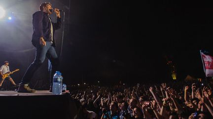 Damon Albarn, le chanteur du groupe britannique Blur, aux Eurockéennes de Belfort (7 juillet 2013)
 (Sébastien Bozon / AFP)