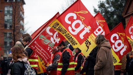 Des manifestants à&nbsp;Toulouse (Haute-Garonne), le 5 février 2019. (ALAIN PITTON / NURPHOTO / AFP)