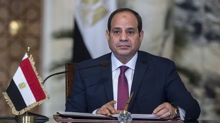 Le président égyptien&nbsp;Abdel Fattah al-Sissi, au Caire, le 11 décembre 2017. (KHALED DESOUKI / AFP)