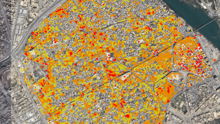 CARTE. Visualisez l'ampleur de la destruction de la vieille ville de Mossoul (NICOLAS ENAULT / CARTO)