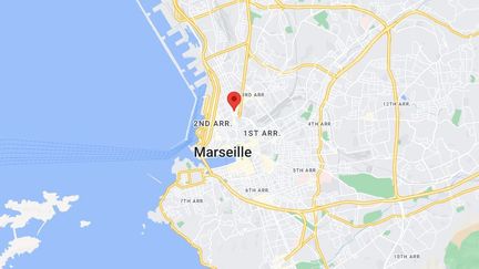 Les faits ont eu lieu&nbsp;dans le quartier de La Villette, dans le 3e arrondissement de Marseille.&nbsp; (GOOGLE MAPS / FRANCEINFO)