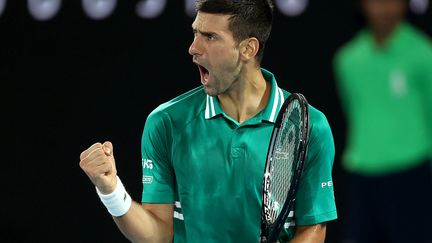 Le Serbe Novak Djokovic à Melbourne. (BRANDON MALONE / AFP)