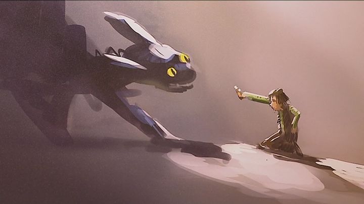 Oeuvre prêtée par le studio DreamWorks pour l'exposition "Dragons" présentée à Annecy (FRANCE 3 / Dreamworks)