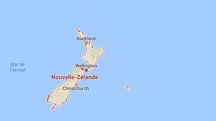 Un séisme de magnitude 7,2 sur l'échelle de Richter a été enregistré vendredi 2 septembre 2016 au large des côtes de la Nouvelle-Zélande, a rapporté l'institut géologique américain (USGS). (GOOGLE MAPS / FRANCEINFO)