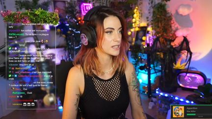 La streameuse Maghla pendant l'un de ses lives sur la plateforme Twitch. (@Maghla/Twitch)