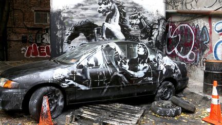 "Crazy Horse", Banksy (octobre 2013, New York)
 (REX/Erik Pendzich/Rex/REX/SIPA)