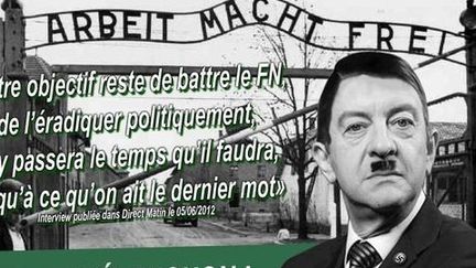 Un nouveau tract anonyme affiche Jean-Luc Mélenchon grimé en Hitler (DR)