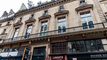 La façade du Palais Vivienne, à Paris, le 6 avril 2021.&nbsp; (MAXPPP)