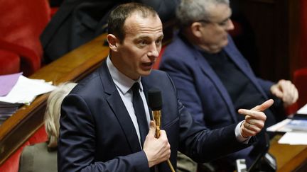 Le député Les Républicains de Moselle Fabien Di Filippo, le 14 février 2023. (LUDOVIC MARIN / AFP)