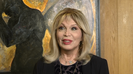 Amanda Lear peint depuis son enfance. 
 (Capture d&#039;image France 3/Culturebox)