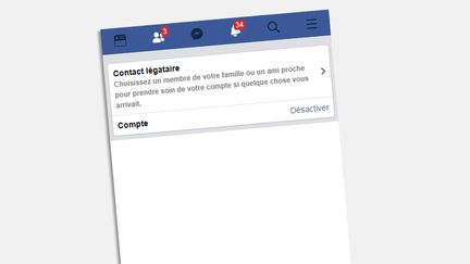 La désactivation d'un compte dans les réglages de Facebook.&nbsp; (CAPTURE D'ÉCRAN)