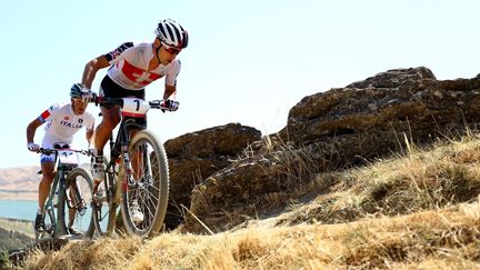 Nino Schurter a dominé les deux Français. (OKTAY CILESIZ / ANADOLU AGENCY)