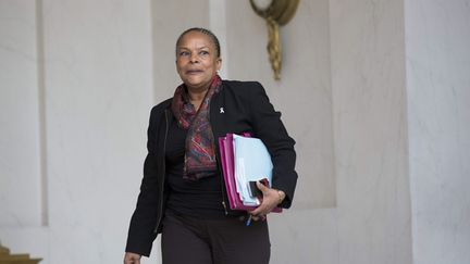 &nbsp; (Christiane Taubira, ministre de la Justice, à l'Elysée, le 25 novembre 2015 © Maxppp)