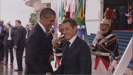 Nicolas Sarkozy et Barak Obama (FTV)