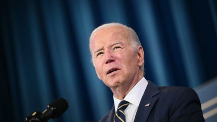 Le président américain Joe Biden lors d'un sommet à la Maison blanche à Washington (Etats-Unis), le 6 décembre 2023. (MANDEL NGAN / AFP)