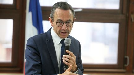 Bruno Retailleau, à Valence (Drôme), le 22 octobre 2022.&nbsp; (NICOLAS GUYONNET / HANS LUCAS / AFP)