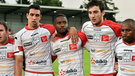 Les joueurs du Lille Métropole Rugby (PATRICK DELECROIX / MAXPPP)