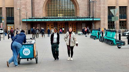 La gare d'Helsinki (Finlande), mercredi 11 mai 2022. (BENJAMIN ILLY / RADIO FRANCE)