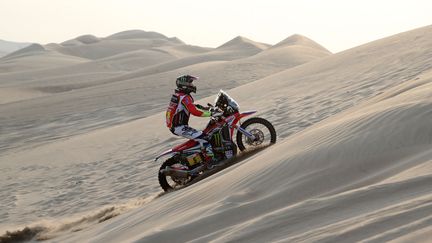 Une épreuve du Dakar 2018 au Pérou, le 8 janvier. (MAXPPP)