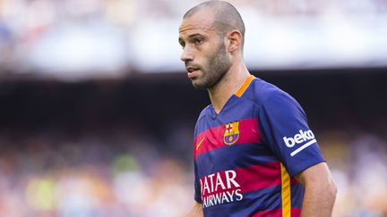 Le joueur argentin du Barca, Javier Mascherano