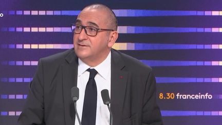 Laurent Nuñez, préfet de police de Paris, était l'invité du "8h30 franceinfo", jeudi 14 novembre 2024. (FRANCEINFO / RADIO FRANCE)