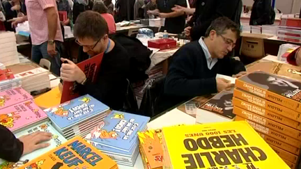 Depuis plusieurs années, Charlie Hebdo est un fidèle de la Foire du Livre de Brives
 (France 3 Culturebox)