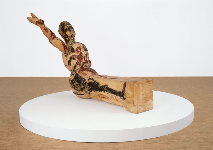 Modell für eine Skulptur (Modèle pour une sculpture), 1979-1980, Museum Ludwig, Cologne, prêt de la Peter und Irene Ludwig Stiftung, 1985
 (© Georg Baselitz, 2021, photo Rheinisches Bildarchiv Köln, Walz, Sabrina, 2001, rba_c015132)