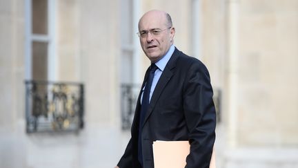 Le directeur général de la police nationale, Jean-Marc Falcone, arrive à l'Elysée, à Paris, le 12 avril 2016. (STEPHANE DE SAKUTIN / AFP)