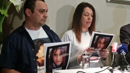 Joachim et Jennifer De Araujo, les parents de Maëlys, en mars 2018. (CÉLINE LOIZEAU / RADIO FRANCE)