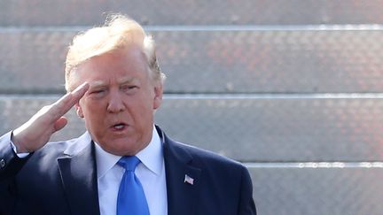 Donald Trump à Londres (Royaume-Uni), le 3 juin 2019.&nbsp;&nbsp; (ISABEL INFANTES / AFP)