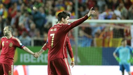 Face à l'Ukraine, Alvaro Morata a inscrit son premier but avec l'Espagne.