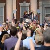 La vice-présidente Kamala Harris prend la parole après sa défaite face à Donald Trump lors de l'élection présidentielle, le 6 novembre 2024 à l'université Howard, à Washington (Etats-Unis). (KYLE MAZZA / NURPHOTO / AFP)