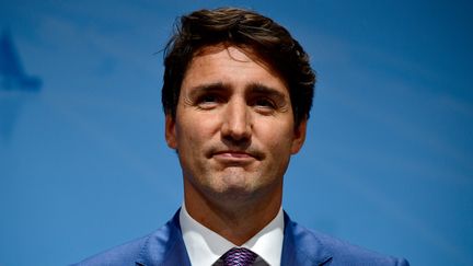 Le Premier ministre canadien, Justin Trudeau, lors du G20 de Hambourg (Allemagne), le 8 juillet 2017. (TOBIAS SCHWARZ / AFP)