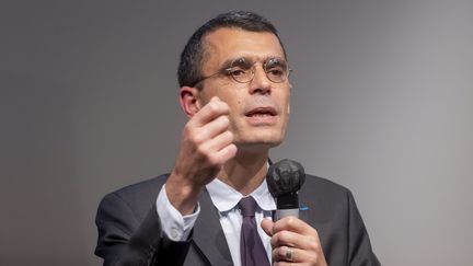 Édouard Durand, le co-président de la Ciivise lors d'un débat sur les violences conjugales, le 14 octobre 2021. (VINCENT ISORE / MAXPPP)