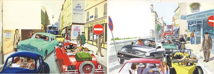 L&#039;automobile de Caroline, 1957 - Caroline et son automobile, 1983
 (Pierre Probst - Hachette)