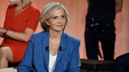 La présidente de la région Ile-de-France, Valérie Pécresse, à Paris, le 14 juin 2021. (LUDOVIC MARIN / AFP)