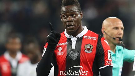 L'attaquant italien de Nice, Mario Balotelli (VALERY HACHE / AFP)