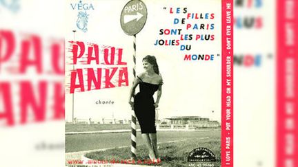 Le 45 tours des "Filles de Paris" de Paul Anka. (ABC - Paramount)