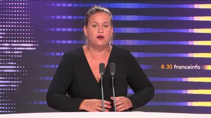 Mathilde Panot, députée LFI,  invitée du "8h30 franceinfo", vendredi 30 août 2024. (Radio France)