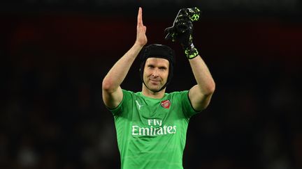 Petr Cech, gardien de but dans l'équipe d'Arsenal joue aussi de la batterie. (GLYN KIRK / AFP)