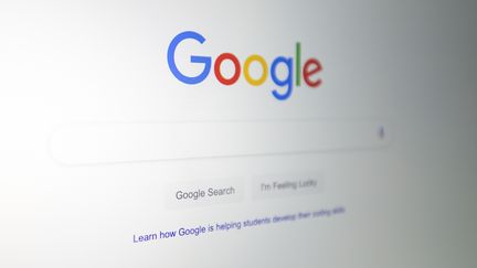 Le logo de Google sur un ordinateur à Washington D.C (Etats-Unis), le 10 juillet 2019.&nbsp; (ALASTAIR PIKE / AFP)