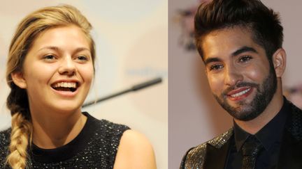 Louane et Kendji Girac nominés aux Victoires de la Musique 2016.
 (Valery Hache et Stephane Glesaz / AFP)