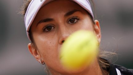 La joueuse de tennis&nbsp;Jessika Ponchet au tournoi de Roland-Garros, porte d'Auteuil à Paris, le 26 mai 2019. (KENZO TRIBOUILLARD / AFP)