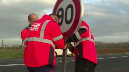 Sécurité routière : la limitation de vitesse repasse à 80 km/h sur les départementales du Calvados (France 2)