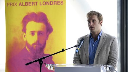 Samuel Forey, journaliste, lauréat du prix Albert Londres 2017 catégorie presse écrite&nbsp; (ERIC FEFERBERG / AFP)