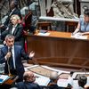 Le ministre de l'Intérieur, Gérald Darmanin, lors des questions au gouvernement dans l'hémicycle de l'Assemblée nationale, le 11 juillet 2023. (XOSE BOUZAS / HANS LUCAS / AFP)