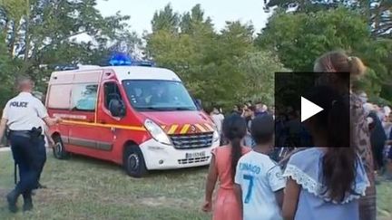 Les pompiers n'ont pas pu sauver les enfants noyés dans un lac à Châlon-sur-Saône. (FRANCE 3)